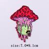 Mushroom Patch Iron On Patches For Clothing Thermoadhesive Patches On Clothes Natural Cartoon Embroidery Patch For Clothes Badge