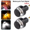 1/2Pcs Flashing Motorcycle Turn Signals 22mm End Blinker Durable Corner Lamp for Moto Handle Bar