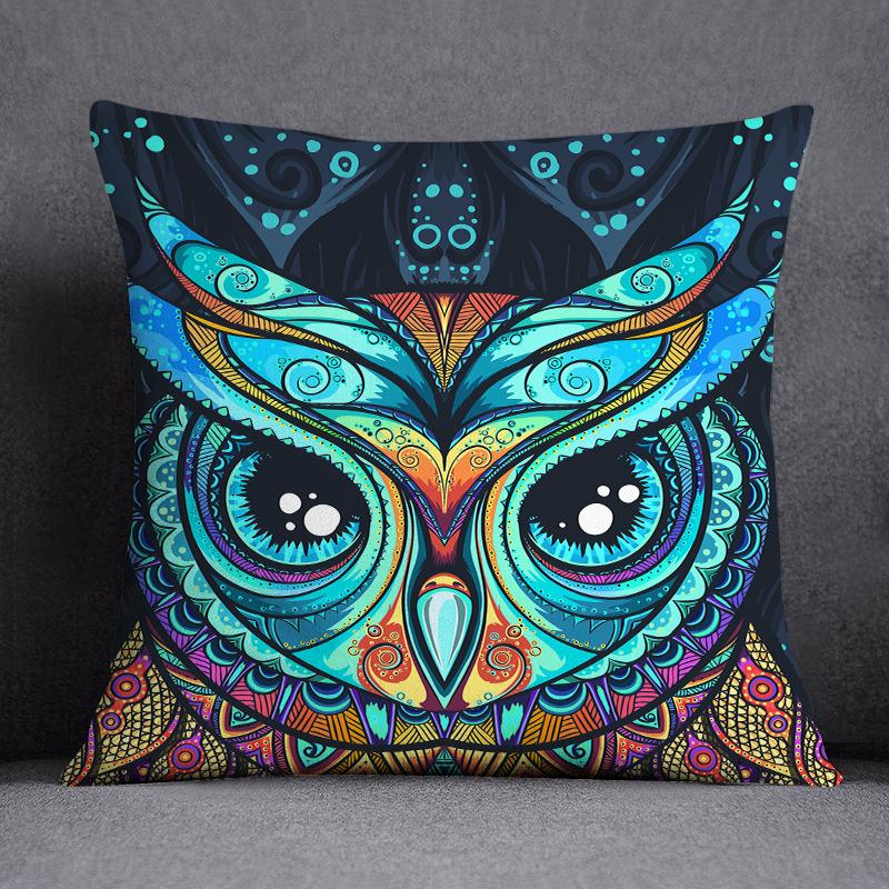 Новый темно-зеленый цветочный узор животного, украшение для дома, наволочка, современный простой квадратный офисный диван, декоративные чехлы для подушек