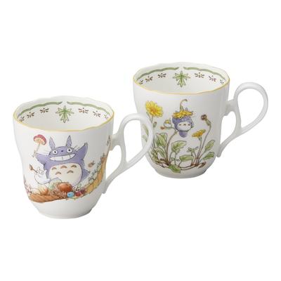 Кружка Noritake 375cc Мой сосед Тоторо безопасна для микроволновой печи 2 шт. костяной фарфор (Парный набор) 4924-37L/TP97855