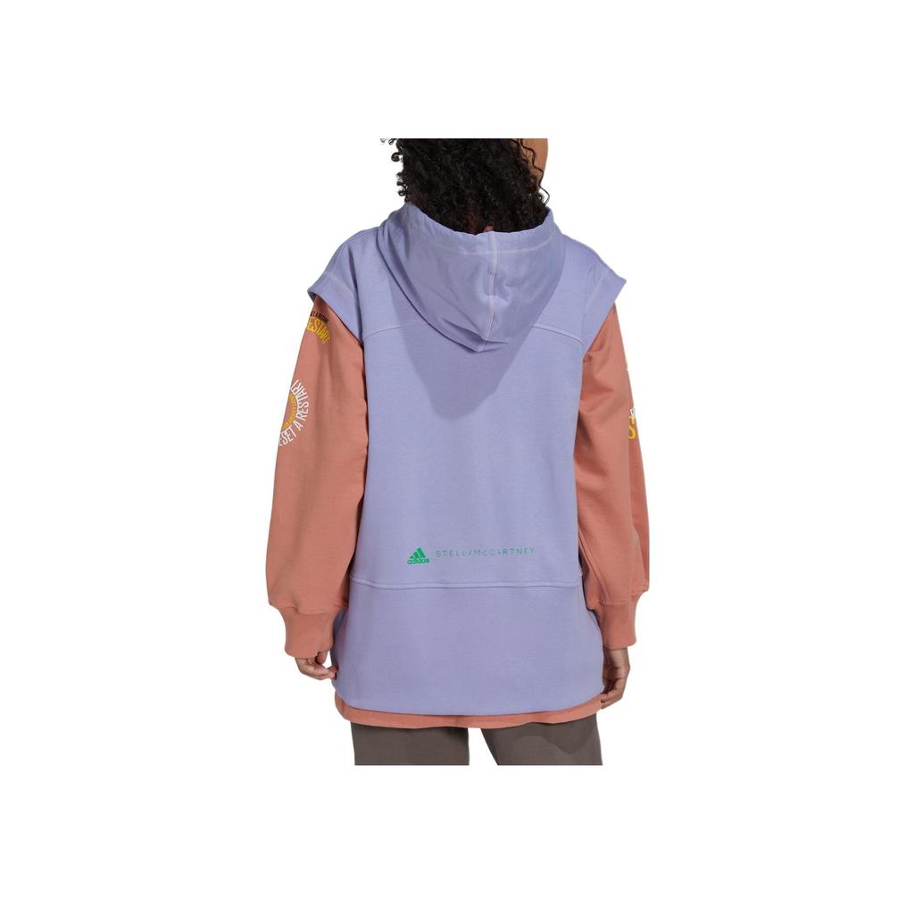 Adidas Толстовка на молнии с логотипом и принтом унисекс, фиолетовая IB5904