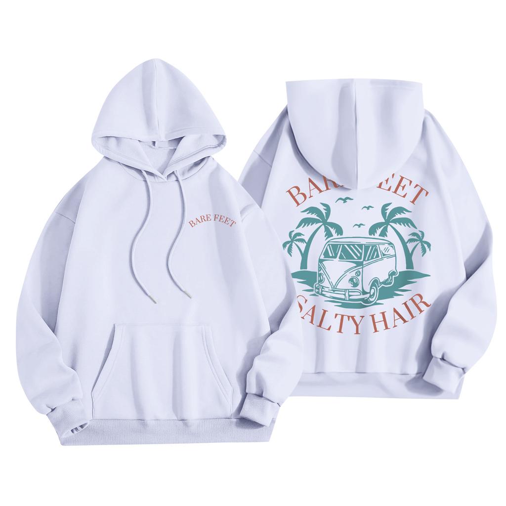 Женская мода, женский легкий пуловер с длинными рукавами и карманами, толстовка с капюшоном в стиле консервативного стиля