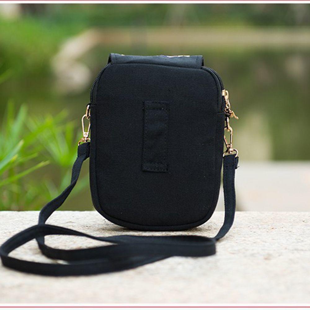 Модный дорожный кошелек для телефона, национальная холщовая сумка на плечо, маленькая винтажная сумка в стиле бохо с этнической вышивкой для женщин, дорожная сумка с цветочным принтом