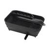 BLKP. Dish Drainer Basket Rack with Tray, Foldable, Movable Drain Nozzle, Compact Storage, Made In Japan, Black