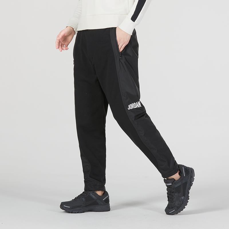 Jordan Сращенные контрастные трикотажные спортивные брюки мужские черные DV7595-010