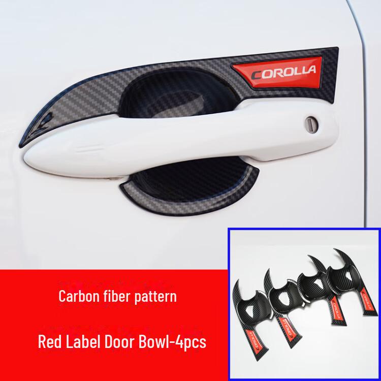 Защитные наклейки на дверные ручки Corolla для моделей 2019–2023 годов — улучшите стиль своего автомобиля с помощью комплекта для модификации наружных дверных ручек.