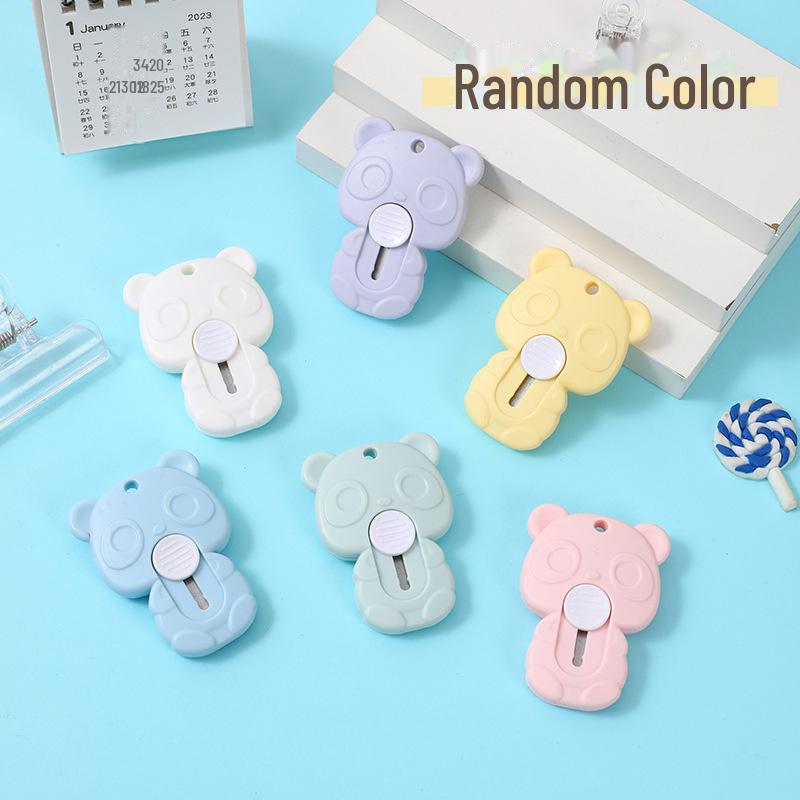 Миниатюрный нож Morandi Color Bear — инструмент для резки и экспресс-доставки документов студентами.