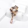 Brooch Female Versatile Court Vintage Crystal Brooch Fashion Personality Flower Pin Accessories Trend