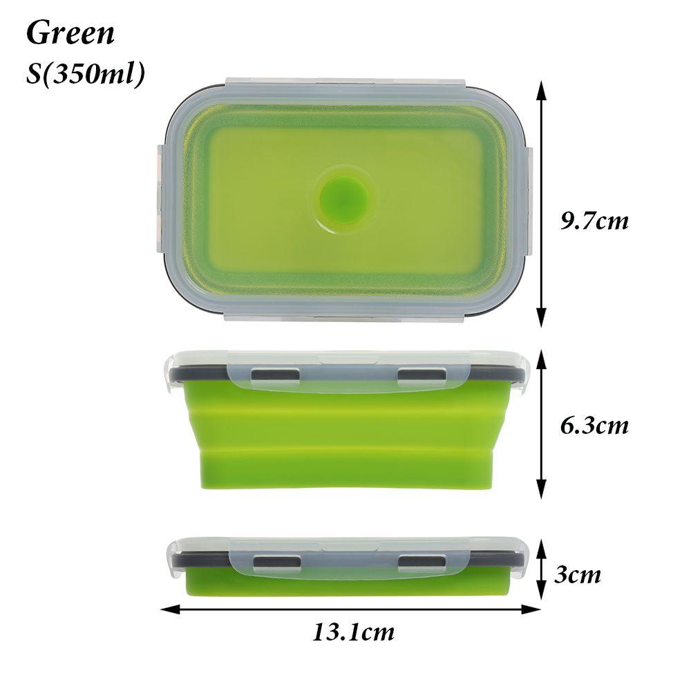 Portable Kitchen Household Silicone Food Container Folding Lunchbox Collapsible Bowl Picnic Boxes