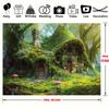 2D plane 1 fantasy forest background fairy tale house - Magic House suitable for birthday parties and weddings