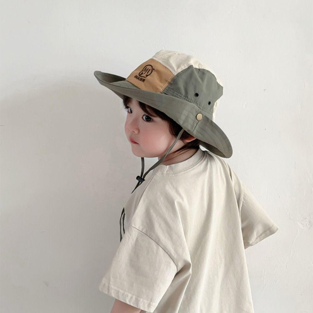 Anti UV Boys Girls Bucket Cap Summer Children Fisherman Hat Cute Baby Sun Hat  Travel