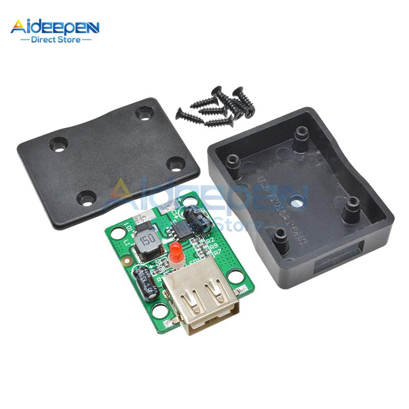 5V-20V to 5V 2A 3A Solar USB Charger Regulator For Solar Cell Panel Fold Cover/ Phone Charging Power Supply Module with Case