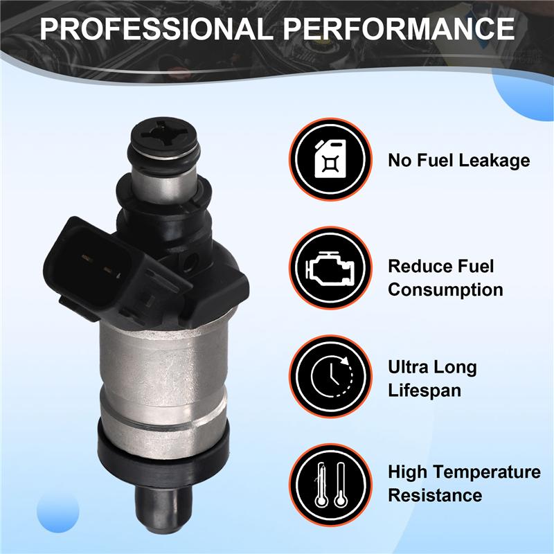 Durable-4PCS 06164-P5M-000 New Fuel Injector Nozzle For HONDA PRELUDE 2.2L (1997-2001)