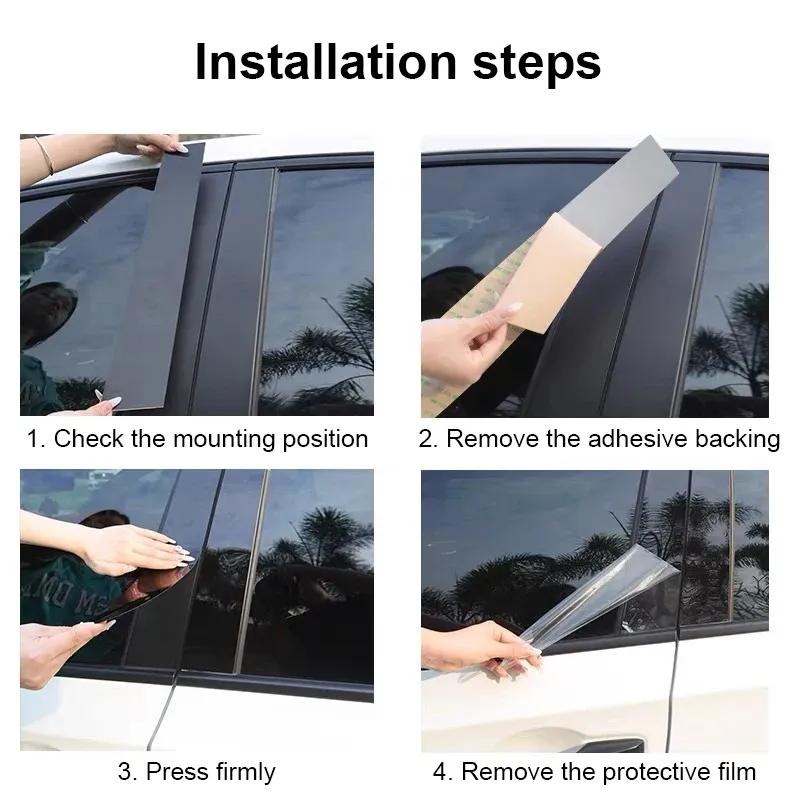 Car Window Trim Cover For Honda Accord 11th Gen CY Accessories 2024 2025 Column Anti-scratch Protective B C Pillar Sticker