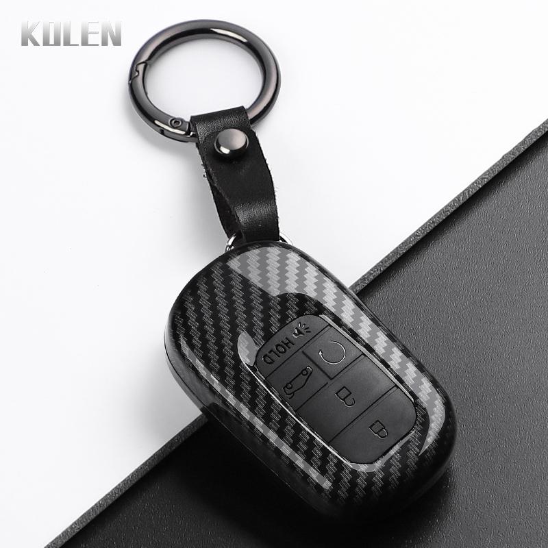 Abs Carbon Fiber Style Car Key Case Cover For Honda Civic 11Th Accord Cr-V Hr-V Pilot Vezel Zr-V Crv Key Protector Accessories