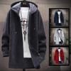 Autumn And Winter Padded Trend Of Handsome Color Versatile Cardigan Chenille Outer Wear Sweater Knit Sweater Jacket Windbreaker Man