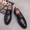 Итальянские Повседневные Бренды Стиль с Кисточками Лоскутный Стиль Формальная Роскошная Обувь Мужские Лоферы Кожаная Обувь для Вождения Большой Размер 4647