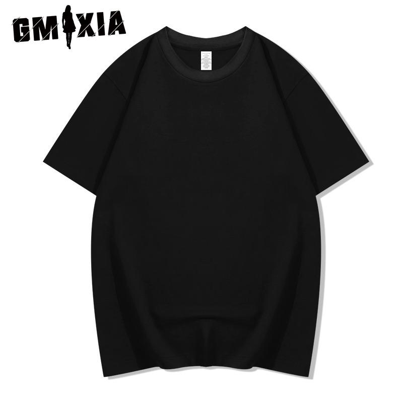 GMXIA Хлопковая футболка с коротким рукавом, мужская модная свободная рубашка с половиной рукава, сострадательная рубашка с принтом