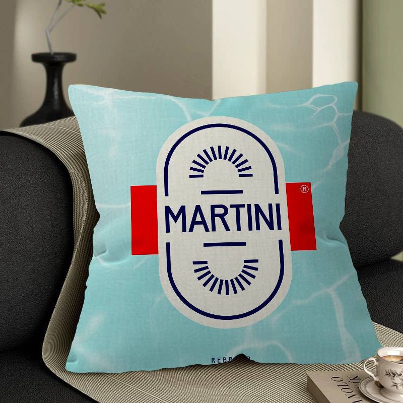 Classic Cocktail MMartini Racing Pillow Covers Cartoon Sofa Decorative Home Doublesided Printing Short Plush Cute Cushion