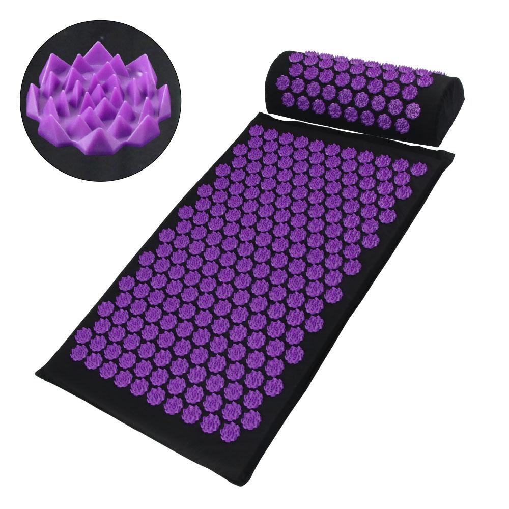 Pranamat Eco Коврик с шипами Лотос - Акупунктурная массажная подушка Аппликатор Кузнецова Сенси Йога Инструмент для акупрессурного массажа