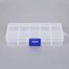 Adjustable Slots Plastic Jewelry Box Storage Case Craft Jewelry Organizer Beads Earrings Rings Gift Boxes Small Carton Packing