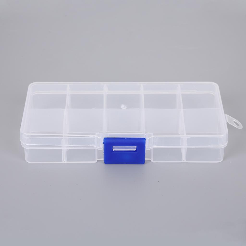 Adjustable Slots Plastic Jewelry Box Storage Case Craft Jewelry Organizer Beads Earrings Rings Gift Boxes Small Carton Packing