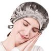 Tsuruwa Night 6A Class 19 Hair Sleep Beautiful Reduces Moisturizes the Shines Sleeping Adjustable Size with Suitable for Long Hair Cap, 100% Silk,
