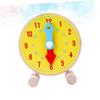 Lyyxjsltd 1 шт. образовательная игрушка для времени обучающие часы часы для детей студенческие обучающие часы детские часы игрушка для детей дошкольного возраста деревянная (желтый)
