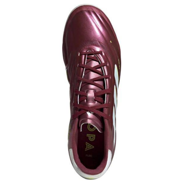 Adidas Copa Pure 2 Elite 2G/3G Comfortable Lace-Up AG (Rubber Short Studs) Slip-Resistant Durable Soccer Shoes Men Soccer Shoes Dark-Red IE7510
