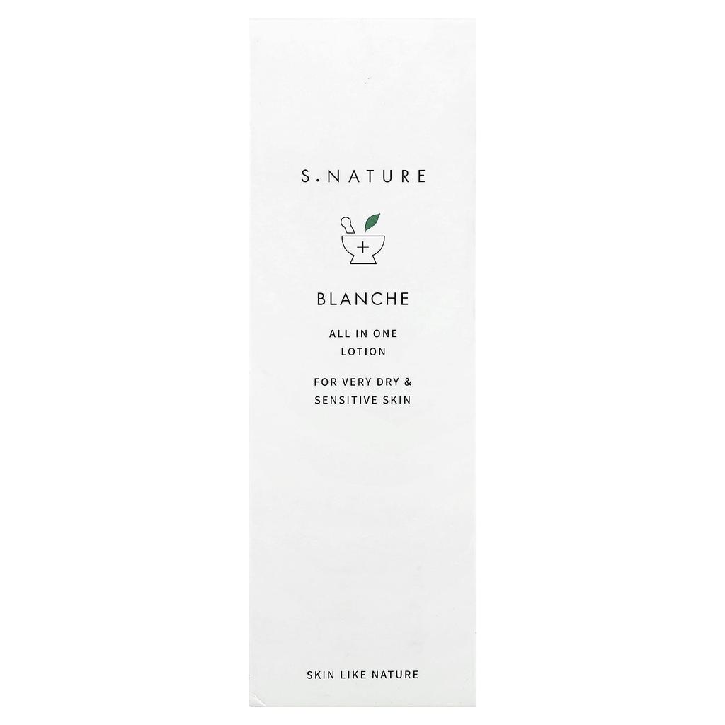S.NATURE Blanche, Лосьон «Всё в одном», Для очень сухой и чувствительной кожи, 200 мл
