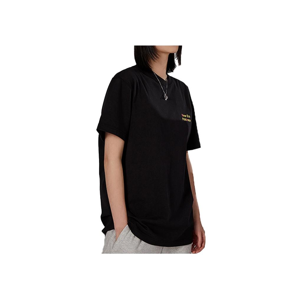 New Era Casual Comfortable Simple T-Shirt Unisex tops Black 12525842