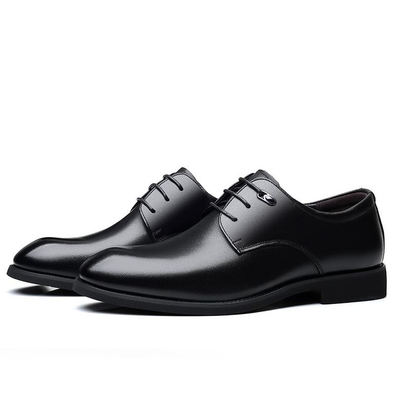 Spring Men's Shoes with Heightened Business Formal Leather Shoes for Men
