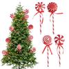 Cartoon Big Lollipop Ornament Large Xmas Candy Hanging Decor  Holiday Party Supplies