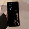 Bling Personalised Name Plating For Honor 90 70 50 Lite Magic 5 Pro 8X 9X Phone Case For Honor X8a X9a X7a X6a X9 X7 X8 X9b