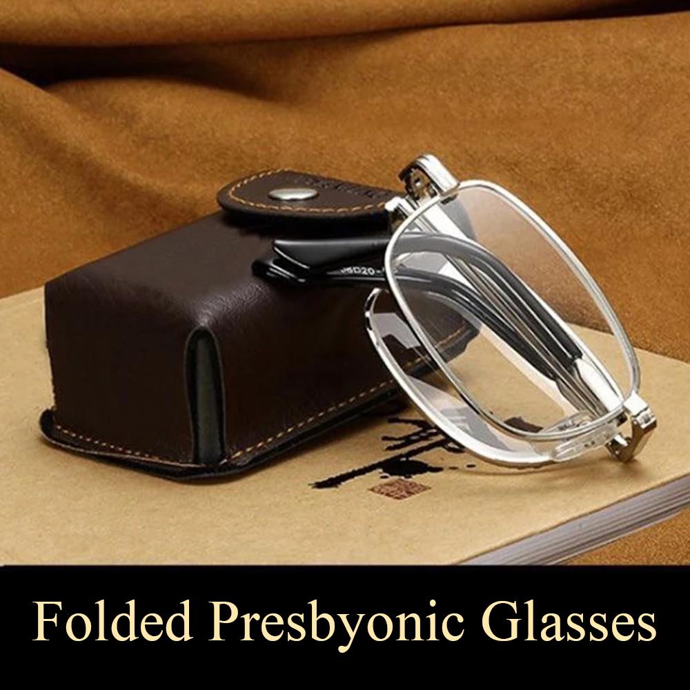 High Definition Crystal Folding Anti-fatigue Eyeglass Reading Glasses Old man Presbyonic Glasses
