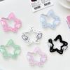 Acrylic Wing/Star Shape Carabiner Hook Clips Card Holder Keychain Portable Outdoor Keyring Hook Backpack Pendant Gifts
