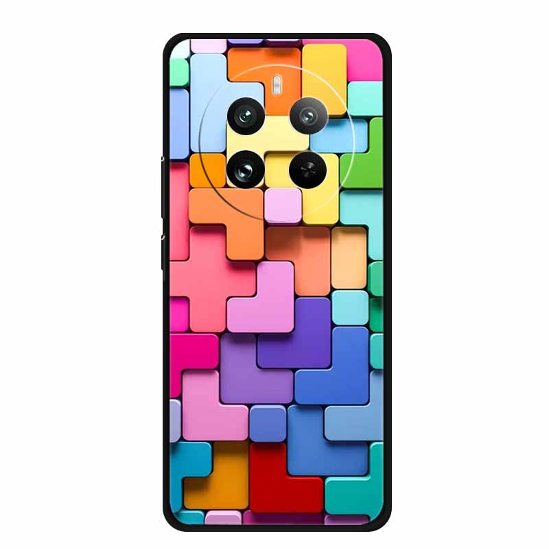 Чехол для Realme 12 4G 6.67" Роскошный Мягкий Силиконовый TPU Чехлы для Телефона Задняя Крышка для Realme12 4G Ударопрочный Милый Красивый Бампер Чехол