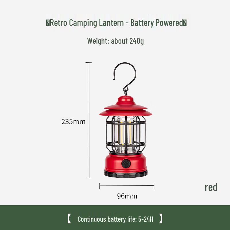 OEING Vintage Rechargeable Camping Lantern