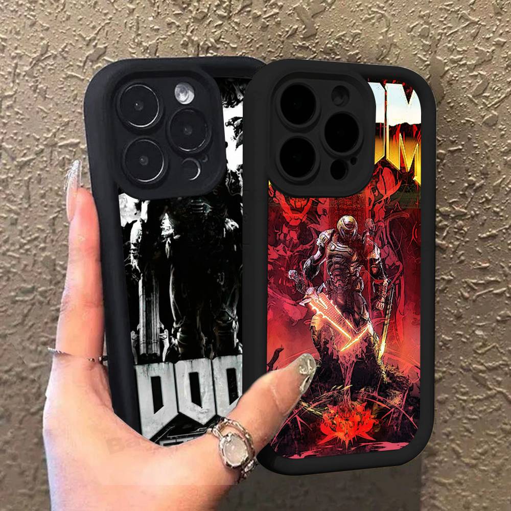 Классическая игра D-DOOM-E-EternalS Силиконовый чехол для телефона Для IPhone 17 Pro Max 16 15 14 13 12 11 Plus 17 Air
