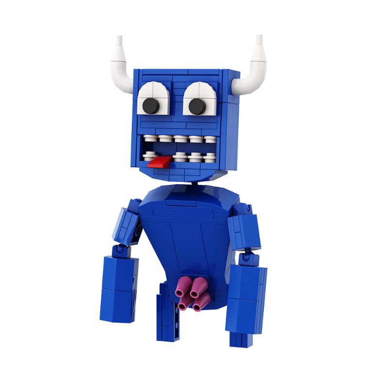 Gobricks Garten Of Banban Bricks Game Green Headed Monster Flamingo MOC Model Building Blocks Children's Educationa Gifts