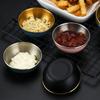 Round Small Sauce Dish Stainless Steel Seasoning Plates Dipping Bowl Appetizer Serving Tray Vinegar Soy Saucer Kitchen Tableware