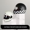 Unisex Retro Full Face Motorcycle Helmet 3C DOT Certified Four Seasons Cruise Multiple Design Options for Men And Women