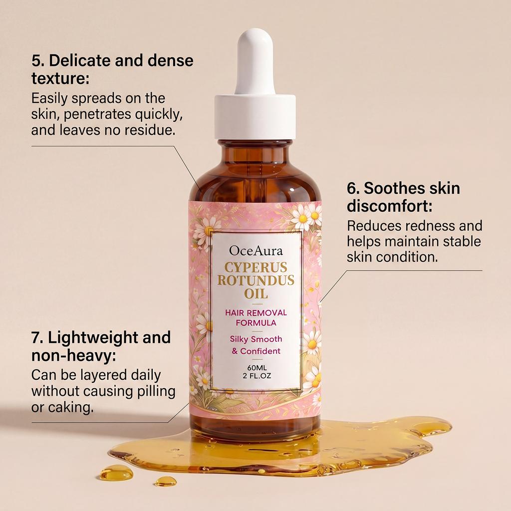 OceAura Cyperus Rotundus Hair Removal Oil – Smooth & Hydrating Skin Oil
