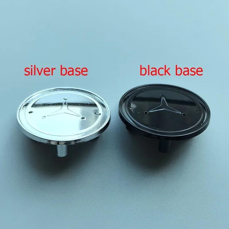 For Benz C-CW205 3 Pins ABS Car Emblem Front Top Grille Hood Edge Head Bonnet Badge for Mercedes Benz New E/S Class Star Wheat Apple Tree Logo
