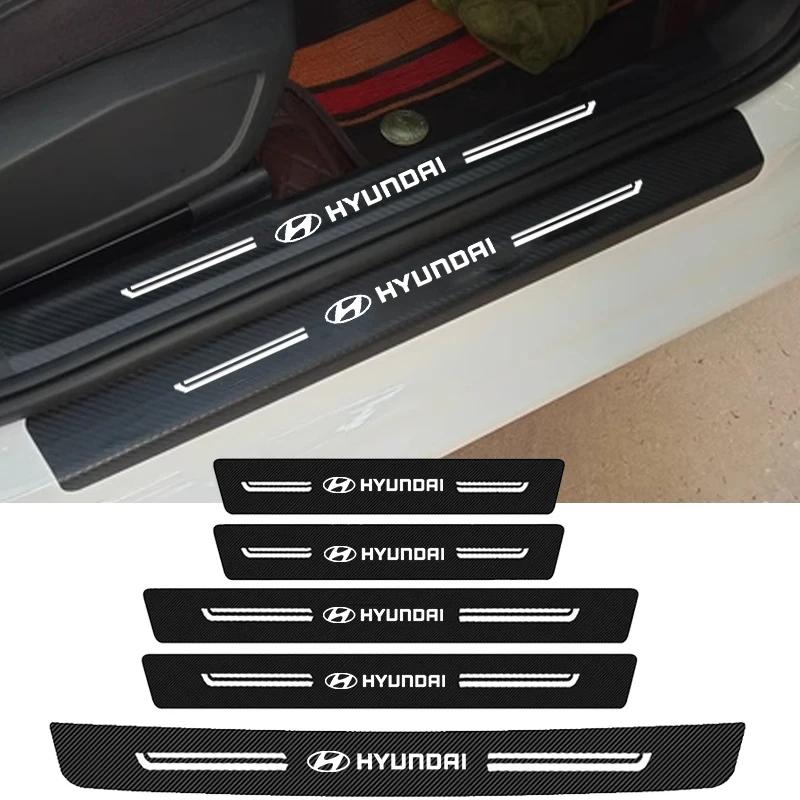 Car Anti Scratch Stickers Door Threshold Sill Protect Strip for Hyundai Kona Elantra IX35 I20 I30 I10 I40 Accent Tucson Sonata MM7