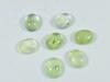 27Cts. Натуральный зеленый пренит овальный кабошон драгоценный камень 07 шт. лот 8X10MM RQ-1940