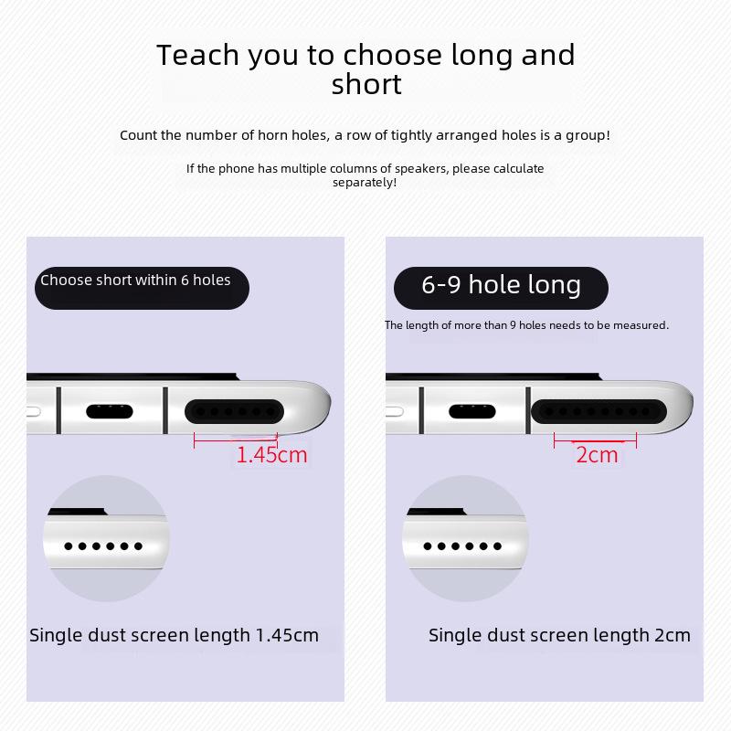 Пылезащитная сетка динамика для iPhone 13/14/15 и комплект пылезащитных заглушек для iPhone 16 Plus