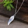 New Enamel Diamond-encrusted Feather Pendant, Women's Simple and Advanced Sense Irregular Feather Versatile Necklace