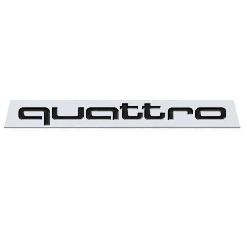 ABS Car Front Badge Decals for 4JHE Quattro RS4 RS5 Q3 S3 A3 A5 RS3 RS6 A1 Q5 Q2 S5 RS7 Trunk Emblem Logo Stickers Accessories