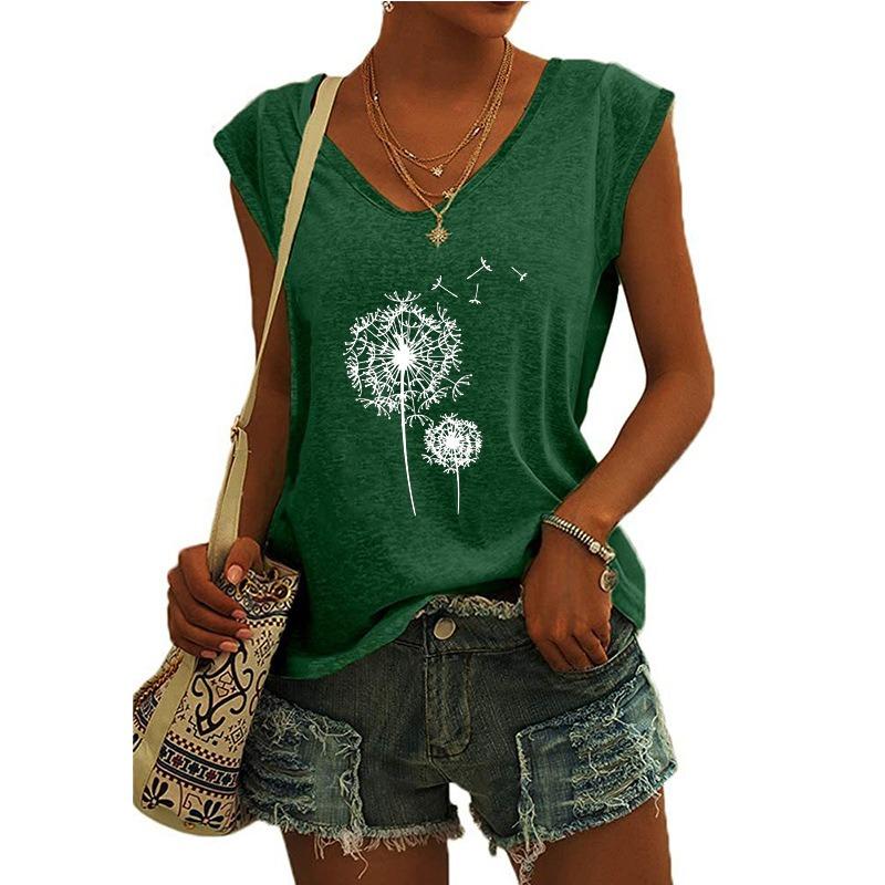 JPNTKY Women's Fashion Casual V-Neck Sleeveless Blouses & Shirts